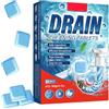 Toivize Pastiglie Stura-Scarichi, Pulitore WC & Tubi Schiumogeno FizzClean, Potente Contro DepositI, per WC, Lavabo & Scarichi, Delicato sui Materiali, 1 Confezione da 24 Pastiglie