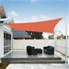 AXT SHADE Vela Ombreggiante Impermeabile Rettangolare 3x4m Tenda a Vela Parasole e Protezione Raggi UV per Esterno Terrazza Giardino-Terracotta