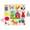 Jumbo Goula 53025 - Puzzle Silhouette Fattoria