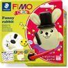 STAEDTLER 8035 20 FIMO Kids - Set di plastilina per bambini Funny Rabbit (confezione da 2 blocchi FIMO Kids, adesivi e strumenti di modellazione)