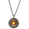 Handmade Sunlight Knight Shield sun portachiavi collana in metallo accessori cosplay gioco