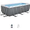 Bestway Set piscina grigio scuro - 412x201x122 cm