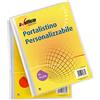 Alevar Portalistino Morbido con Copertina Personalizzabile, 60 Buste a Buccia d'Arancia, Formato A4, Trasparente