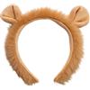 CERCTLA Orecchie di Leone, Cerchietto Orecchie Animale, Fascia per Orecchio di Animale Cartone Animato per Bambini e Adulti, Cosplay, Halloween, Compleanno, Carnevale, Spettacoli Teatrali