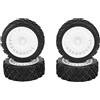 SPYMINNPOO 4 PCS 1/10 Pneumatici per Auto RC, Cerchi a Ruote Rally Migliorano i Pneumatici per Impugnatura Impostati per la Raccolta di Auto Strada