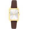 Tamaris orologio da donna - Elegante donna orologio da polso con schmalem Lederarmband - Gold e Braun