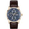 BOSS Orologio Analogico Multifunzione al Quarzo da Uomo Collezione PRINCIPLE MASTER con Cinturino in Pelle