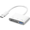 Kmuqshy Lettore Schede SD per iPhone, Adattatore per Schede Memoria MicroSD, Card Reader per SDHC SDXC, Compatibile iPhone 16/15 Pro Max, MacBook, iPad, PC, Galaxy S25, Android e Dispositivi USB, Plug & Play