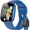 Ucani Smartwatch Bambini, Orologio Fitness Tracker 1.75 con 100+ Modalità Sportive, Contapassi/Sonno/Cardiofrequenzimetro, Giochi, Sveglia, IP68 Regalo per Bambino Bambina Ado 10-18 (Blu)