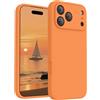 FireNova Magnetic for iPhone 17 Pro Max Case, Compatible with MagSafe, [Integrated Silicone Camera Control Button] [Camera Protection] Anti-Scratch Microfiber Lining Phone Case, 6.9, Orange