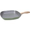 Tognana Sage Stone, Grill Quadra con manico fisso 28 x 28 cm, alluminio, verde