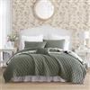 Laura Ashley - Set copripiumino king size, in velluto tinta unita, reversibile, decorazione per la casa per tutte le stagioni, con federe e federa per cuscino (punto diamante verde scuro, king size)