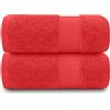 GC GAVENO CAVAILIA Set da bagno resistente allo sbiadimento, 700 g/m², qualità premium, extra assorbente, 100% cotone, egiziano, vino, 2 pezzi