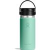 Hydro Flask - Wide Flex Sip Lid Coffee 473 ml (16 oz) - Ermetico, Isolato, Compatibile con Portabicchieri - Mantiene le Bevande Fredde per 24 Ore & Calde per 12 Ore - Mermaid Green