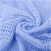 Family Bedding Coperta in cotone cellulare, per letto singolo, reversibile, leggera, termica, morbida, design tradizionale, 180 x 230 cm, colore: blu