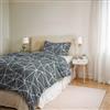 Italian Bed Linen Set Copripiumino Singolo Cotone Ida, lavorato in Italia - Parure Copri Piumino - Sacco Piumone 150x200cm con Doppia Patella e Federe Cuscino (Singolo, marte)