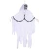 SHATCHI 90 cm Scheletro in Catena Mani snodate Volanti Fantasma Teschio Halloween Appeso Decorazione Triste Mietitore casa stregata puntello Spaventoso spettrale, Poliestere, Bianco, 0,9 m
