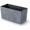 Prosperplast Gardener per Balcón Urbi Case Beton Effect, Dimensions 395x185x195 mm, colore Marengo