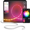 Philips Hue Prolunga per Striscia LED Hue Flux, 2 m, Colori e Atmosfera Vivaci, Luce per Interni Flessibile, Miscela Colori Chromasync™, Tagliabile, Estensibile, Riusabile, Controllo Voce/App