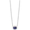 Mabina Gioielli - Collana Donna - Girocollo con zaffiro sintetico - 553495