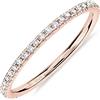 PAVOI Anello Eternity impilabile in zirconi d'Argento Placcato Oro Rosa 14 carati AAAAA CZ - Misura 7 da Donna