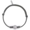 Mabina Gioielli - Bracciale Uomo - Bracciale con cordino verde e perla grigia - 533721
