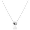 PAVOI Collana placcata in oro 14 carati con cristalli Swarovski da 1,5 carati (7,3 mm)
