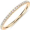 PAVOI Fascette eternity placcate oro 14 carati con diamante simulato CZ argento placcato oro per donna