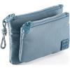Miquelrius - Portamonete compatto imbottito Verde petrolio Urban Soft, materiale in poliestere resistente e morbido al tatto, impermeabile e leggero, ideale per borsa, ufficio o uso quotidiano