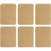 QUARKZMAN 6Pcs Toppe in Ferro per Riparazione Abbigliamento, Toppa per Riparazione Tessuto Cotone per Vestiti Pantaloni Borse, 5x4 Pollici Marrone Chiaro