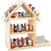 Nastopee Scaffale To-nie Box per la cameretta dei bambini, a forma di casa, può contenere fino a 85 To-nie Box - Mensola da parete e da tavolo per To-nieBox e personaggi - Adatto a bambini e bambine