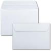 NEUSER PAPIER Buste DIN B6, 12 x 18 cm, con chiusura adesiva, colore bianco, 90 g/m² 50 Umschläge bianco