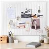 EYERIYO Bacheca Grande Autoadesiva 90x60 cm | Bacheca Autoadesiva in Sughero, Bacheca Decorativa in Feltro, Fototela Pieghevole, Memoboard Vision Board