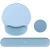 MOSISO Set Supporto Poggiapolsi&Tappetino Mouse Ergonomico Curvo Circolare