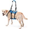 Lafoty imbracatura di sollevamento per cani grandi, supporto completo con 3 maniglie e tracolla, aiuto mobilità per cani anziani con artrite, assistenza scale, blu, L