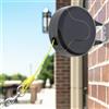 PAWSTATION Cavo retrattile da 9 metri per cani di piccola taglia a grande, 9 kg e 34 kg, cinghia retrattile brevettata ideale per cortile e giardino, resistente, per 70.000 cicli (nero, 9 metri)