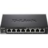 D-Link DES-108 Switch 8 Porte Fast Ethernet, Struttura in Metallo, Nero