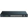 D-Link DGS-1100-26MPV2/E Smart Switch Gestito Max PoE, 26 Porte Gigabit di cui 24 Porte PoE a 370W, 802.3af/at, 2 Porte Combo, VLAN, Funzionalità layer 2, QoS, 802.3az EEE - Cavo di alimentazione UE