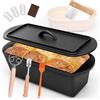 GFTIME Casseruola in Ghisa 36cm per Pane, con Coperchio - Robusta e Ideale per Pane