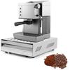 EFUTURETIME Knock Box Espresso Caffè, Contenitore Smontabile per Fondi di Caffè in Acciaio Inox con Barra di Battuta Rimovibile, 350 x 250 x 100mm, Argento