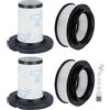 Leadaybetter 4 filtri di ricambio per Rowenta X-Force Flex 11.60 14.60 15.60 Animal
