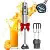 Anybear Frullatore a Immersione 1100W, 2-in-1 Mixer a Mano con Fruste, 15 Velocità & Modalità Turbo, Motore in Rame e Corpo in Acciaio Inox, Lama Antigraffio