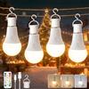 Ketom 4 Pezzi Lampadina LED Ricaricabile USB, Lampadina con Telecomando E27, Lampada da 7W, 3 Temperature Colore & Dimmerabile, Timer, Controllo Pulsante, per Campeggio Illuminazione di Emergenza