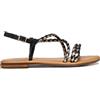 Geox Sandalo da donna D Sozy S A Flat Black/Leather, 39,5 EU