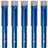 BRSCHNITT Punta Diamantate a Secco 10mm - BRSCHNITT punta diamantataper Seghe a Tazza per Granito, Marmo, Muratura, Cemento, Piastrelle/Ceramica,Kit di Punte Diamantate Brasate Sottovuoto（5 pezzi）
