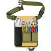 Incycall - Cintura portautensili per giardinaggio - Grembiule regolabile con 4 tasche per piccoli attrezzi - Cintura unisex per falegnami, idraulici e fioristi