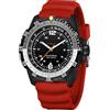 Findtime - Orologio da uomo solare, militare, analogico, industriale, sportivo, impermeabile, tattico, con cinturino in silicone, cassa in lega, quadrante unidirezionale, ghiera girevole, orologio da