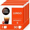 Nescafé Dolce Gusto Lungo - Caffè - 90 capsule (confezione da 3 scatole XL x 30)