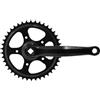 cyclingcolors Guarnitura per bicicletta in acciaio 3/32, 42 denti, 170 mm, nera