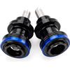 CCYYMOWOK M6 Nottolini Cavalletto Moto Accessori per SR50 RSV4 RS457 RS 457 RSV1000/R RS660 Tuono 660 V4 1100RR Pegaso 650 Tuareg 660 Shiver 750 Nottolini forcellone posteriore per cavalletto alzamoto (Blu)